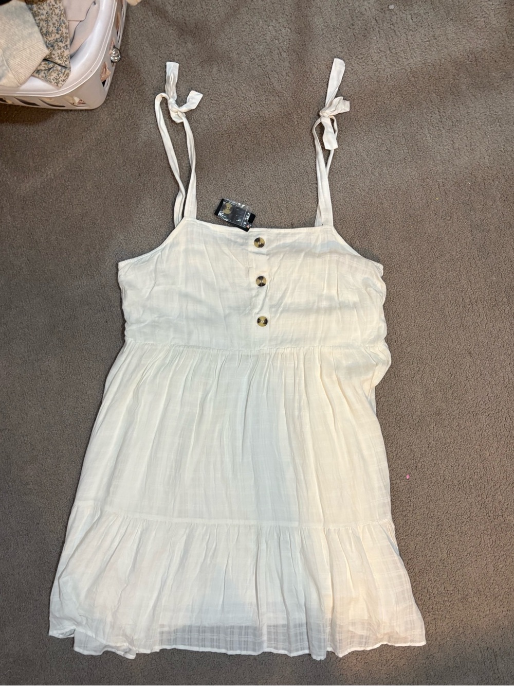 torrid Cream Strap Top with Branded Tag